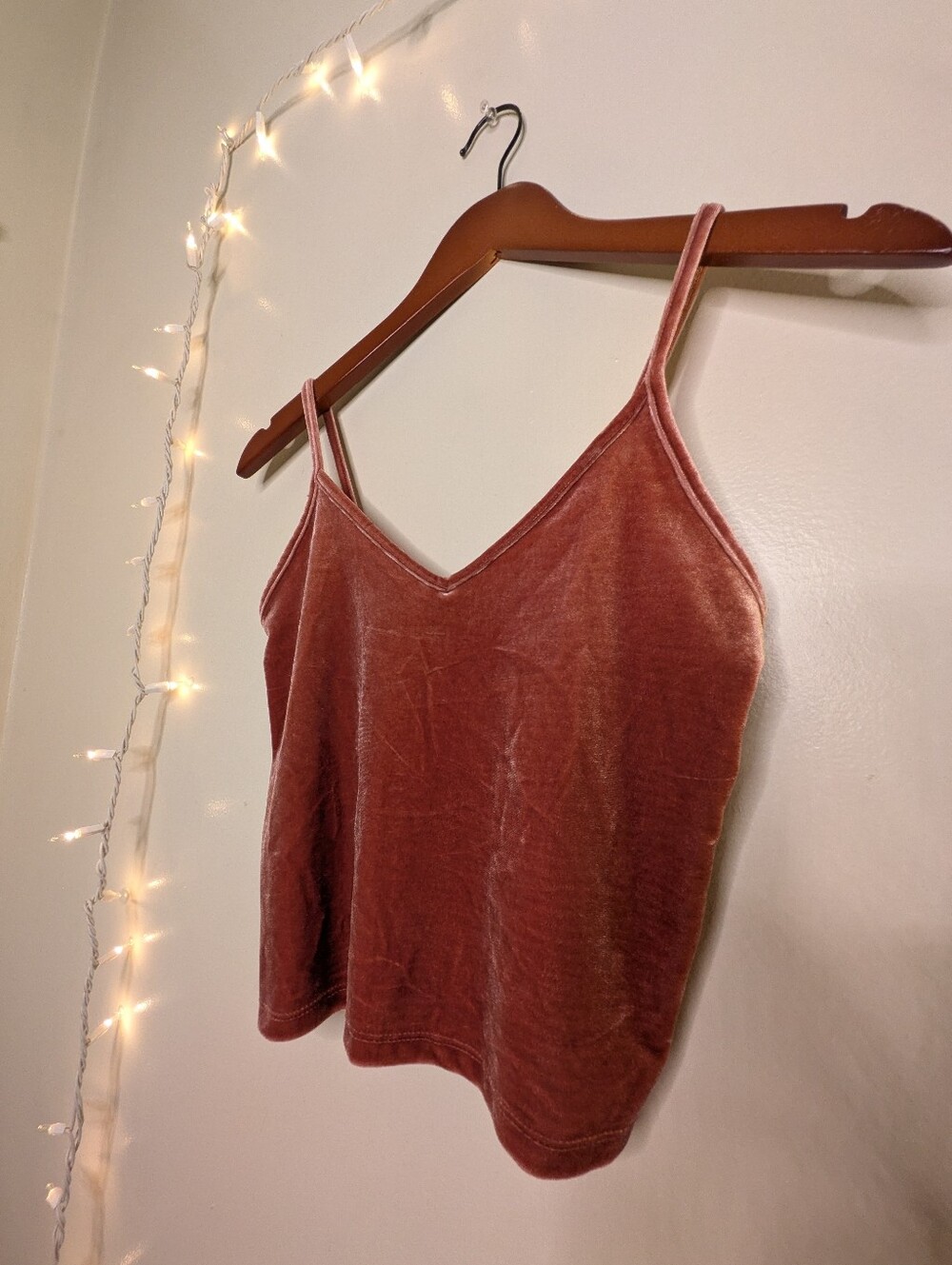 Forever 21 Velvet Cropped Cami - Size M